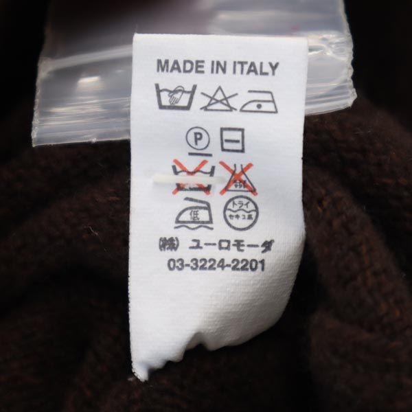 Unused PAULE KA Made In Italy Cashmere Blend Knit Vest M Brown Women Used