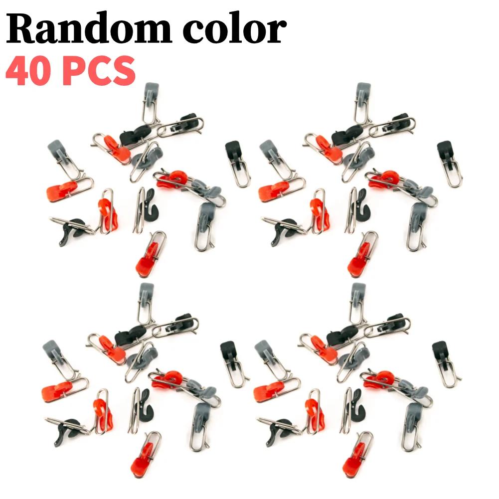 10-50pcs Impact Bait Fishing Lure Clip Stainless Steel Impact Bait Clip PE Decoupling Accessories Fishing Hook Tools