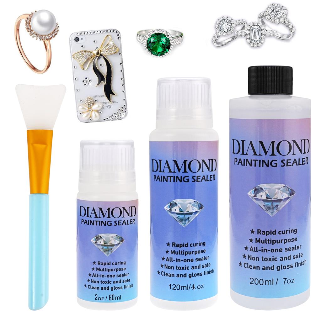60ML/120ML/200ML Diamond Painting Sealer DIY Conserver Puzzle Glue Diamond Painting Accessories and Tools