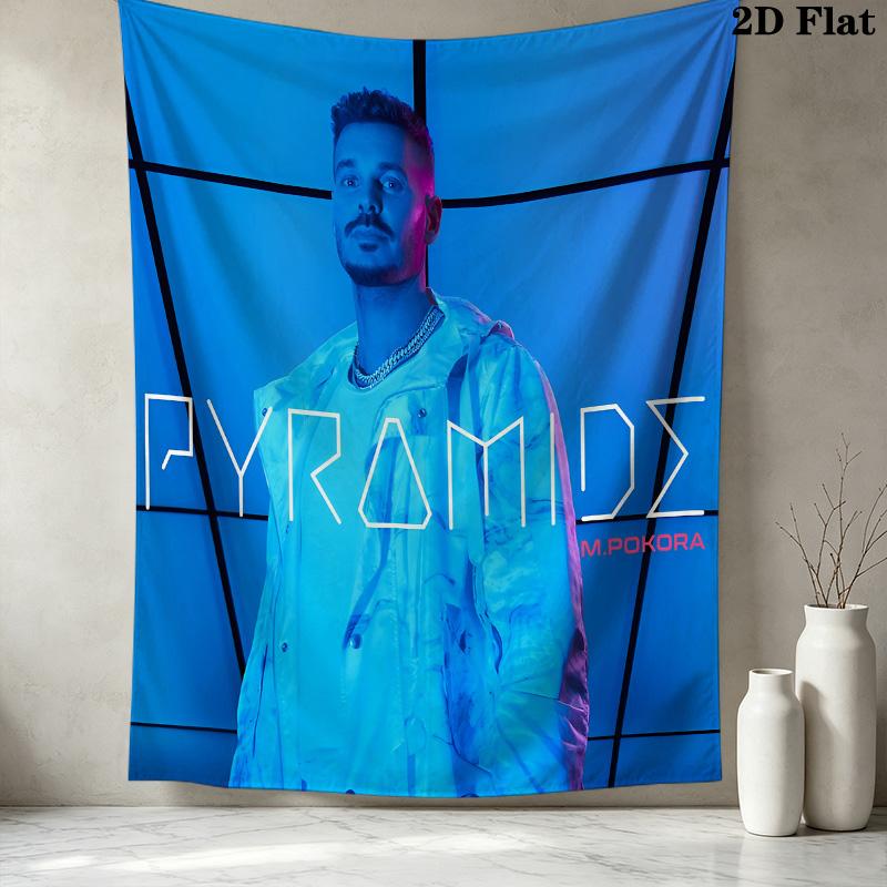 M Pokora Wall Tapestry Aesthetic Wall Hanging Printed Fabric Blanket Decorative Tapestries For Bedroom Living Room Home Decor