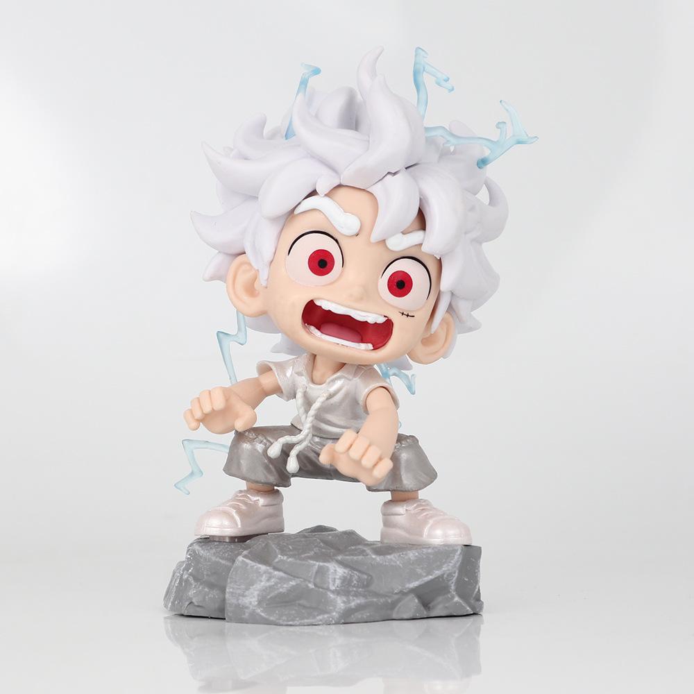 

Piece One Nika Luffy Pvc Toy Model Desktop Decoration Children Christmas Gift белый