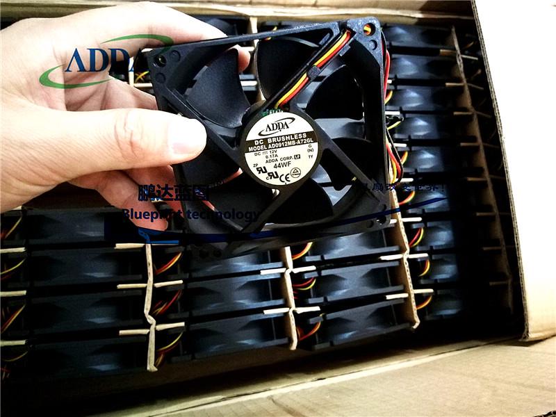 AD0912MB-A72GL 9CM Double Ball Bearing 12V 0.17A Chassis Cooling Fan