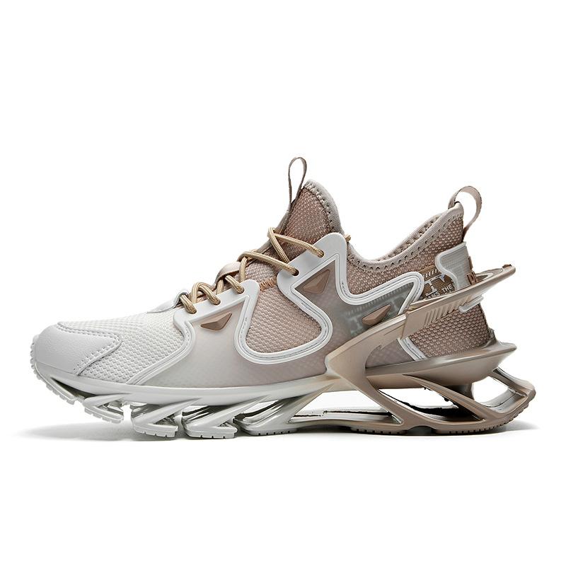 

Мужская обувь новая обувь для бега мужская повседневная обувь дышащие кроссовки из летучего тканого материала с градиентным переходом нескользящая обувь на подошве-лезвии 44