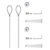 Sturdy Black Coated Alloy Gate Latches Pulls and Spring Set Portable Accessory for Security Door Operations 2 Set