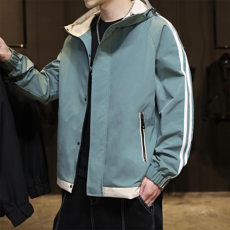 Jackets for Men In Spring and Autumn, New Korean Style Trendy Men's Trendy Tops, Trendy Brand Men's Hooded Jackets, Men's Clothing