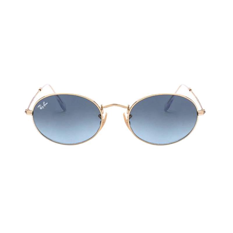 Ray-Ban lightweight and sophisticated alloy frame oval sunglasses unisex gold