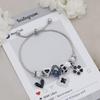 Adjustable Chain Bracelet With Diamond Clover Heart Flower Beads Luxury Charm Bangle For Women