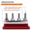 AAAF 600A Bus Bar 4-Stud (3/8 Inch) M10 High Current Copper Busbar Terminal Block Marine DC 12V 24V 48V With Cover
