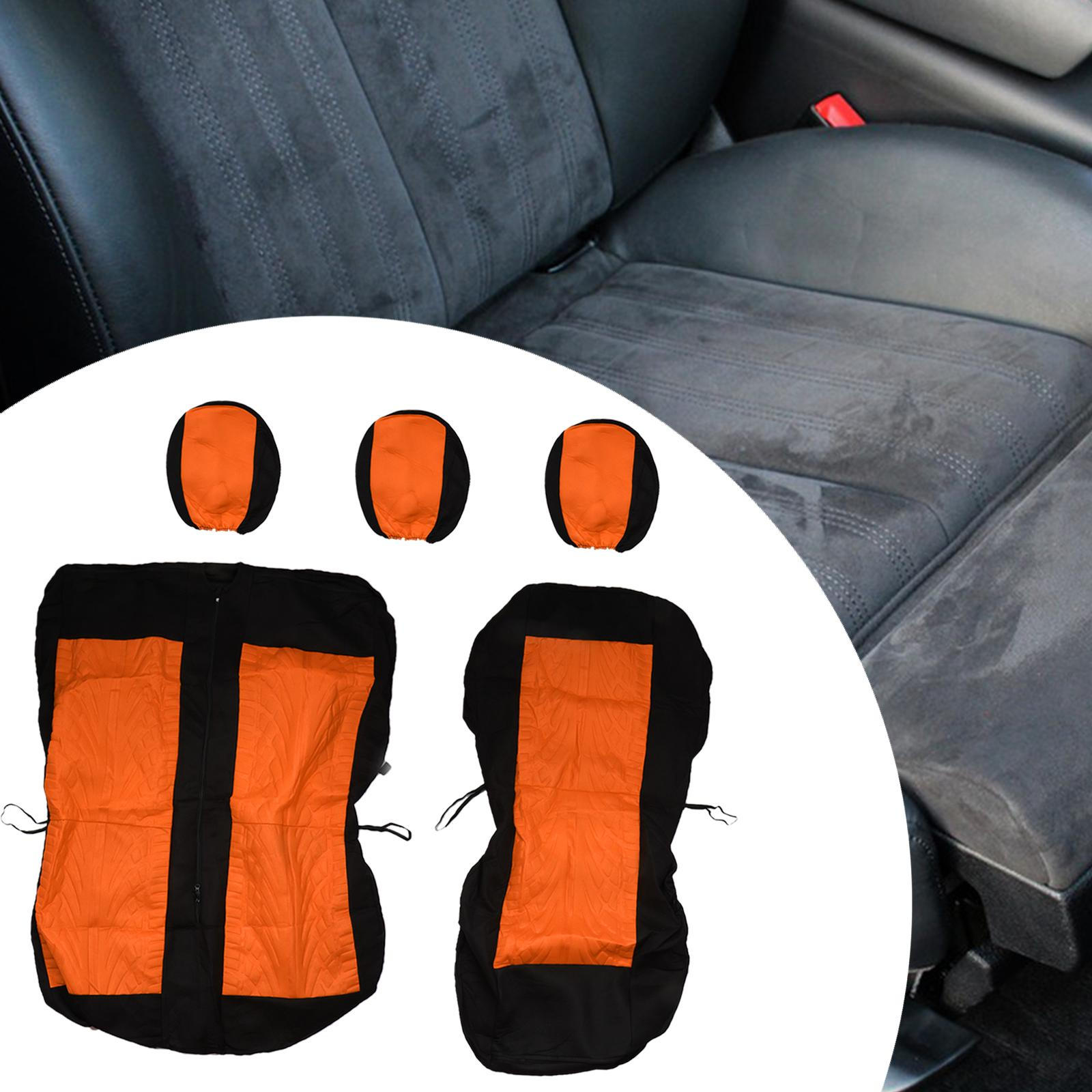 

Чехол для автомобильного сиденья Bucket, передняя защита автомобиля, простая установка, замена Orange