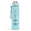 1 PIEZA Múltiples Siluetas de Avión Impresión en Grupo Botella de Agua Deportiva de Plástico de Color de 750 ml Tapa con Pitorro abatible Antifugas Adecuada para Deportes Oficina Uso en el Hogar