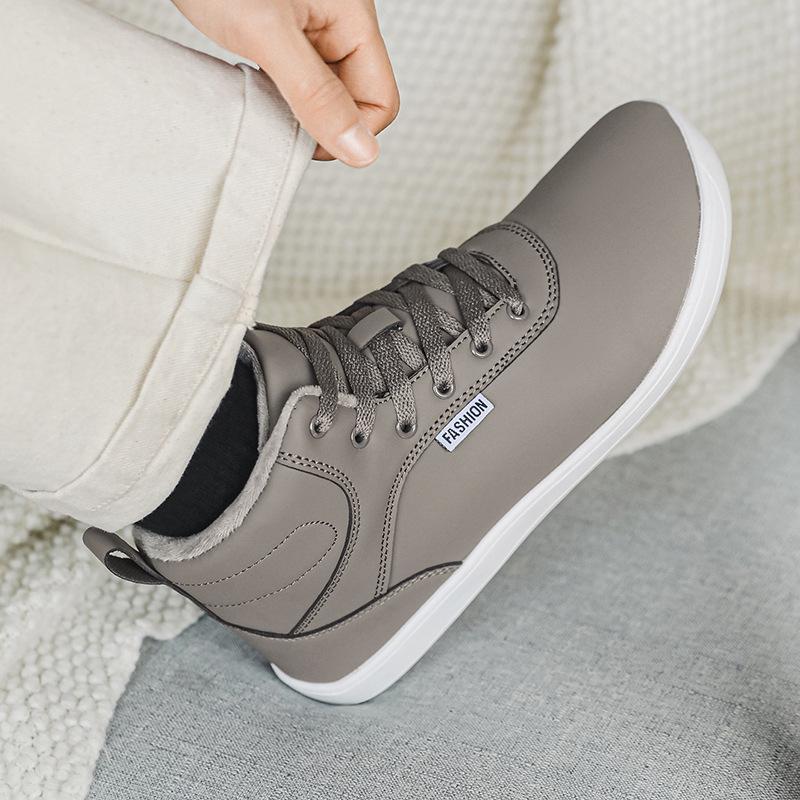 2025 Unisex Schneestiefel mit breiter Zehenbox und hohem Schaft: Fleecegefütterte Barfuß-Sneaker für den Winter