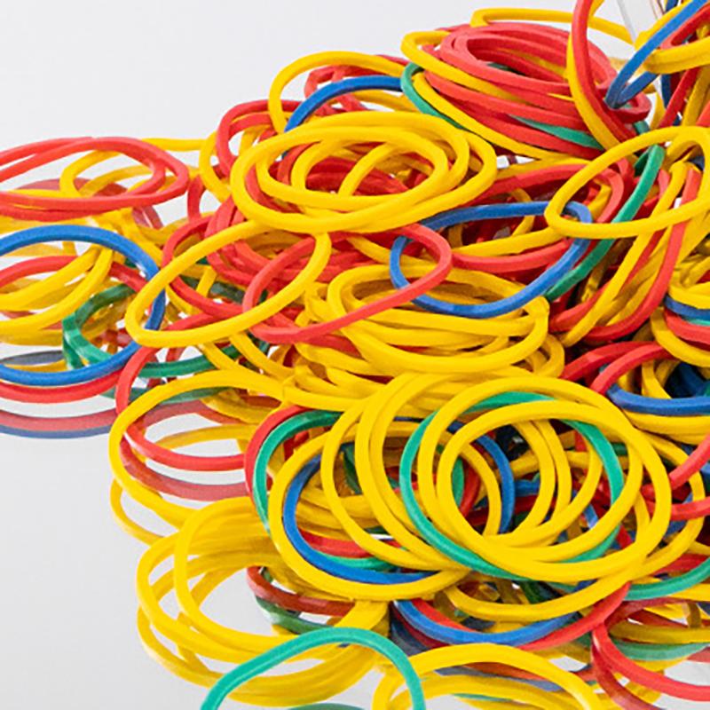 Colored Rubber Bands Elastic Rubber Bands Multi-Color Rubber Bands Office Supplies Multi-Purpose Colored Rubber Bands