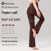 Women's Ribbed 24" Yoga Pants, Hip Lift, Breathable, Quick-Dry Sports Leggings, Tummy Control