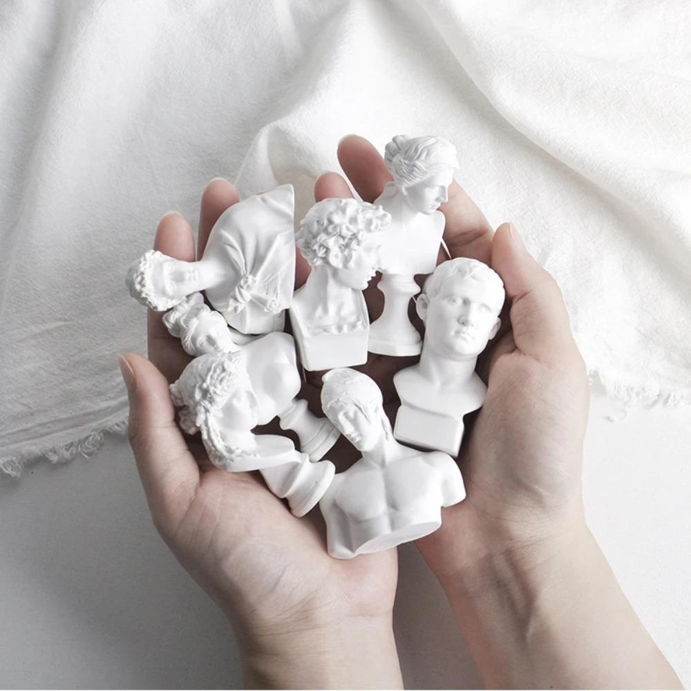 Scultura Moderna Tavolo Mini Ornamento Mitologia Greca Statua in Gesso David Figura in Resina Gesso Disegno Pratica Artigianato Decorazione