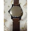 Used FOSSIL Quartz Watch Black Dial Brown Leather