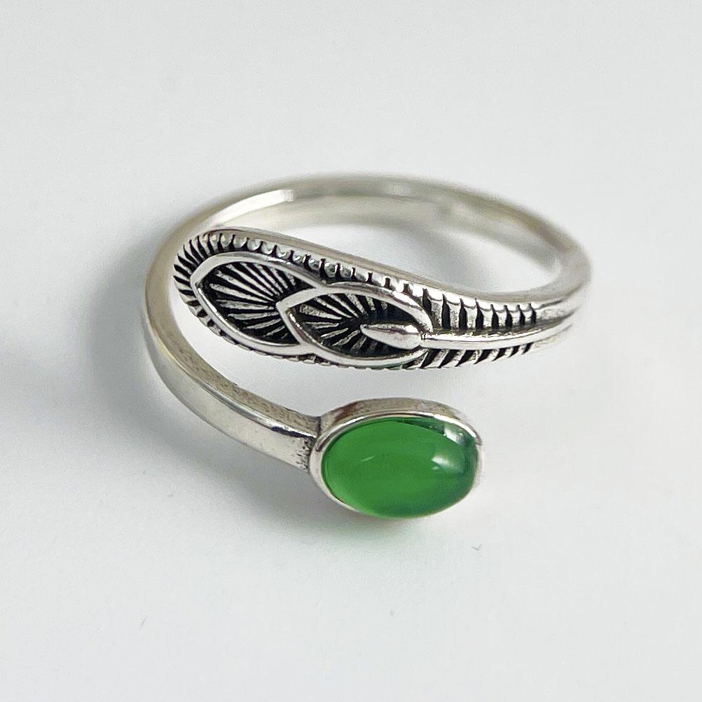 925 Silver Rings For Women Geometric Fine Jewelry Finger Adjustable Simple Colorful Stone Ring For Party Birthday Gift