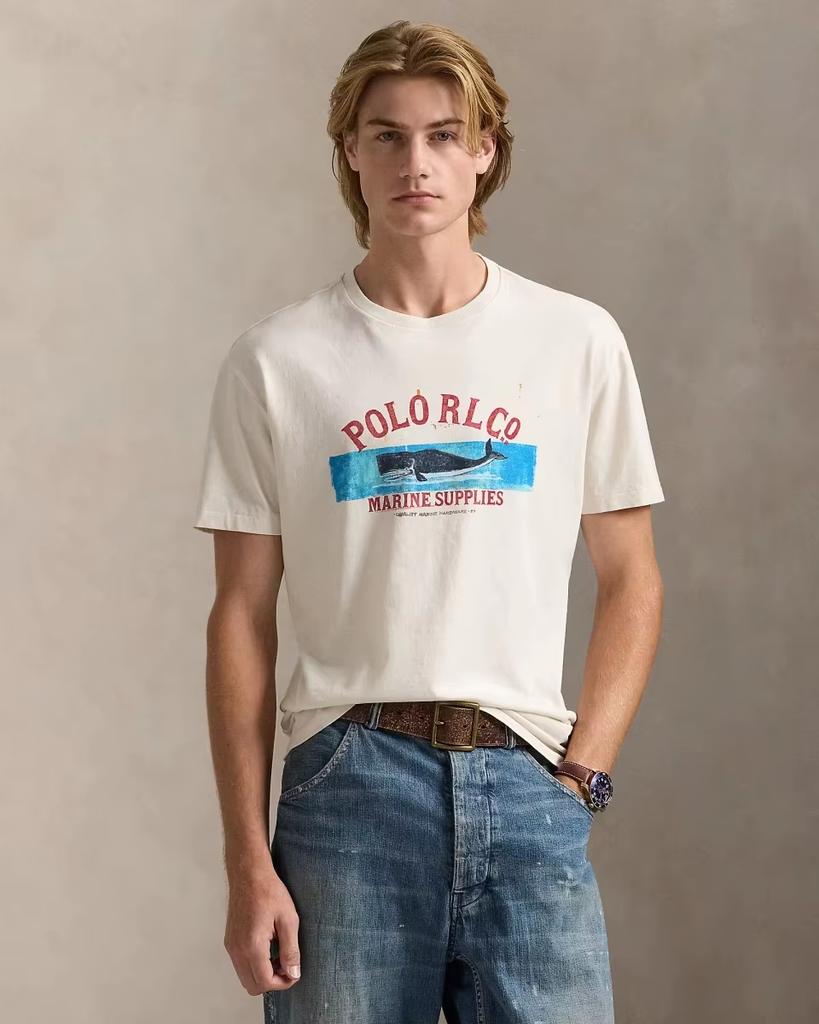 2025 Fashion Classic Version Cotton Plain Weave Knitted Pattern T-shirt Trend Tee Cotton Printing Men  The Same Style Loose Tops