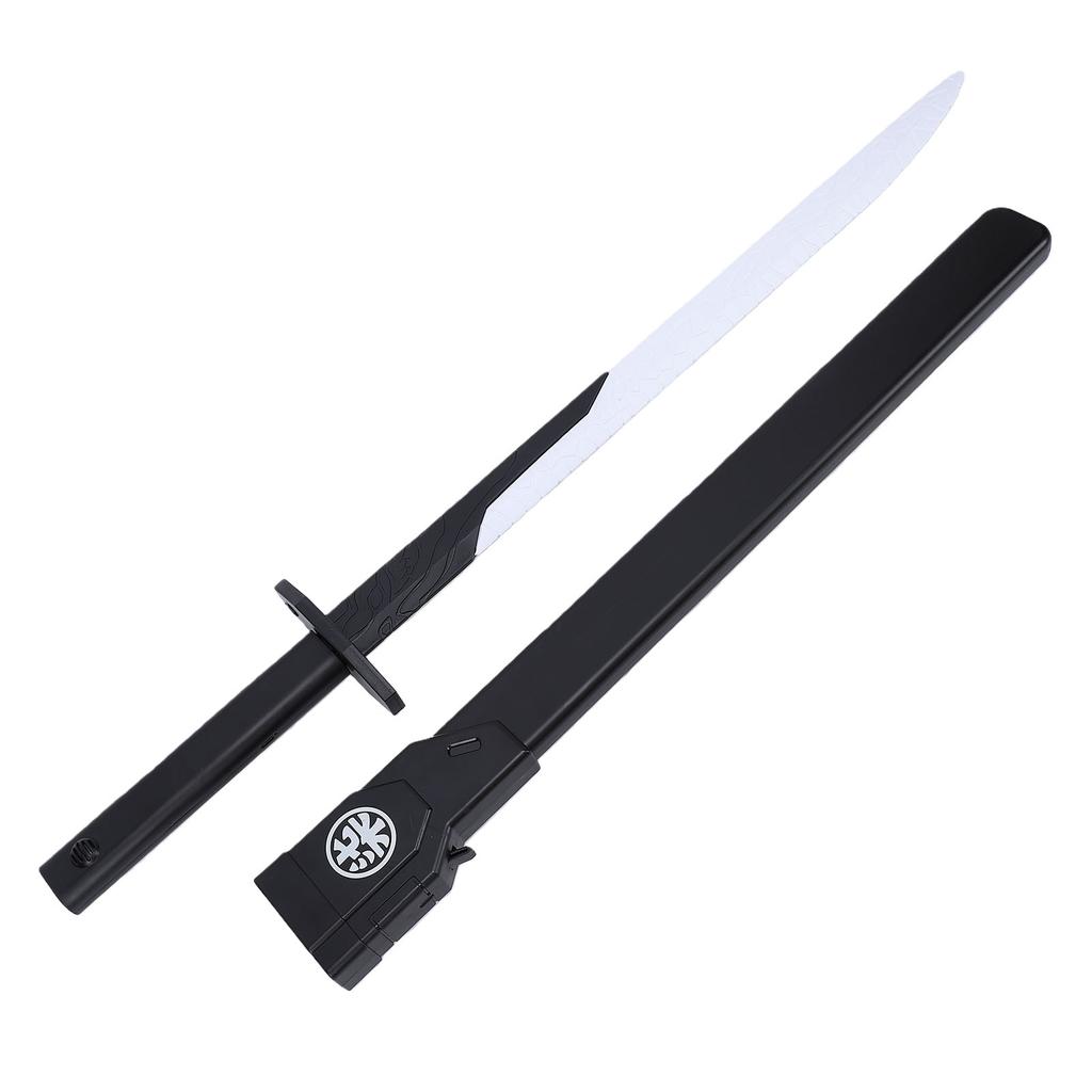 Cosplay Sword Prop Plastic Rechargeable Light Up Sword with Colorful LED Light Sound Mist Effects 83cm
