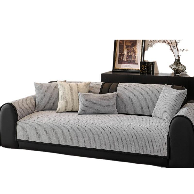 Chenille Sofa Cushion Four Seasons Universal Non-Slip Cushion Light Luxury High-Grade Leather Sofa Cover Cloth Cover Cover