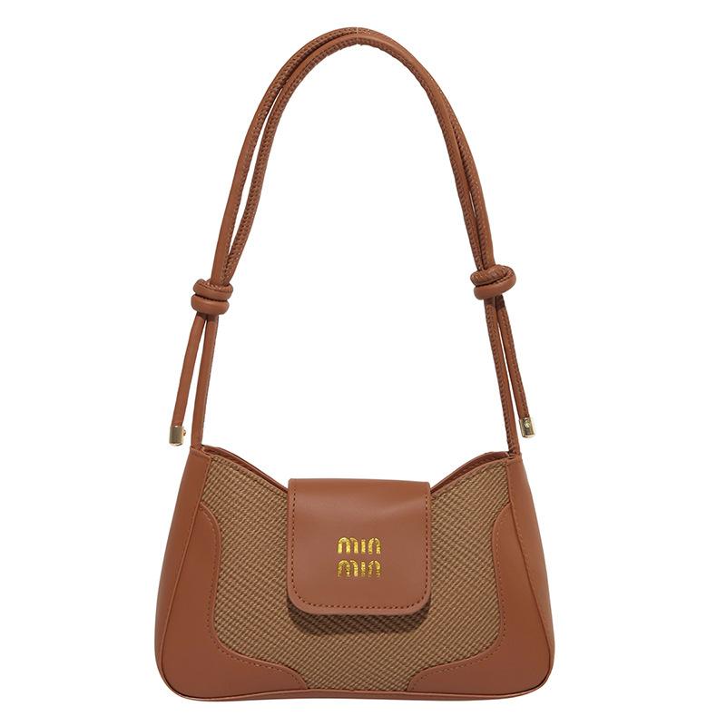 Women's bag new armpit crescent bag women's fashion temperament simple and versatile single shoulder crossbody small square bag