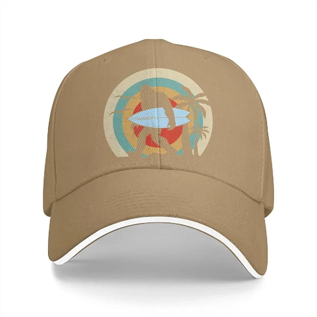 Summer Cap Sun Visor Surfing Funny Surf Classic Hip Hop Caps Bigfoot Sasquatch Peaked Hats