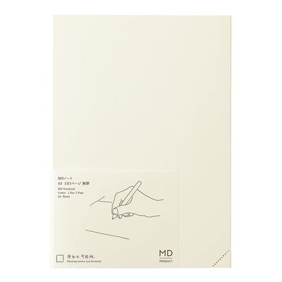 DESIGNPHIL Midori MD Notebook - Blank 1 Day 1 Page, No Lines, B6 Size, 15389006
