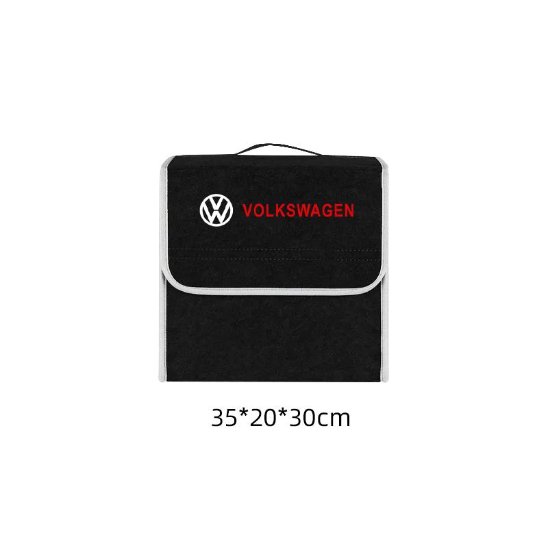 2026 Hot For VW VOLKSWAGEN Car Felt Storage Bag Folding Organizer Box Trunk Tool Case Car Organizer Bag For Volkswagen VW GOLF P