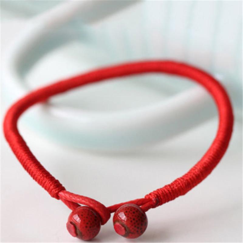 1pcs Unisex Good Luck Hand-woven Lucky Red Rope Bracelet