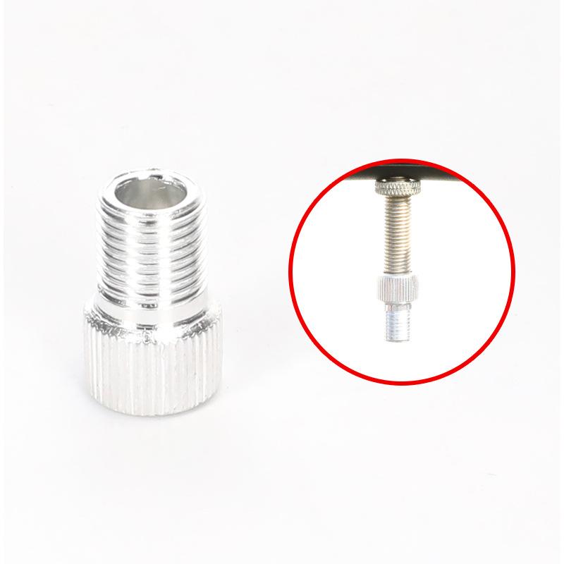 1PC Aluminum Alloy Bike Valve Adapter Convert Presta To Schrader Valve Bicycle Pump Air Nozzle Tube Tools Bicycle Accessories