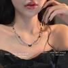 Wavy Irregular Butterfly Necklace: Luxury Clavicle Chain with Unique Design for Women