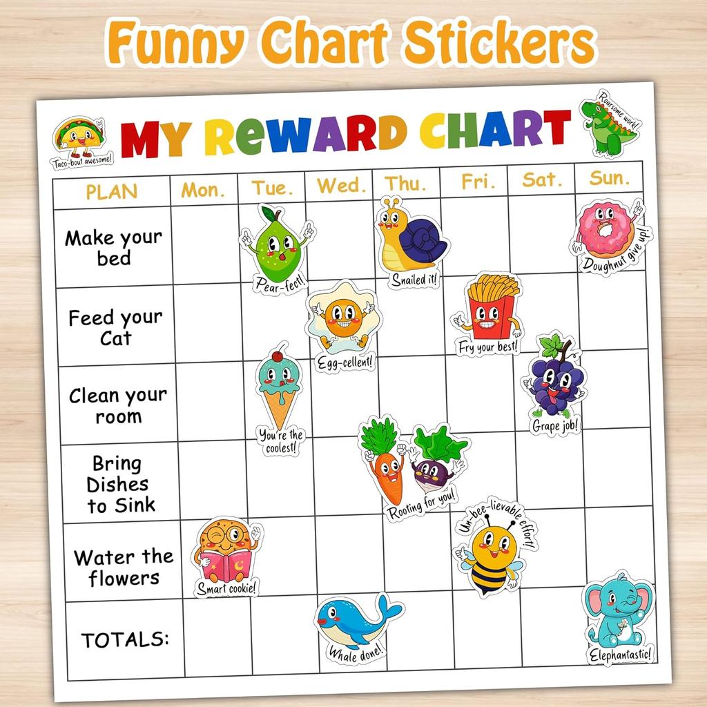 800PCS Punny Teacher Sticker for Student, D-FantiX Motivational Reward Stickers for Kids Classroom, Must Have Essentials for Teachers Elementary,