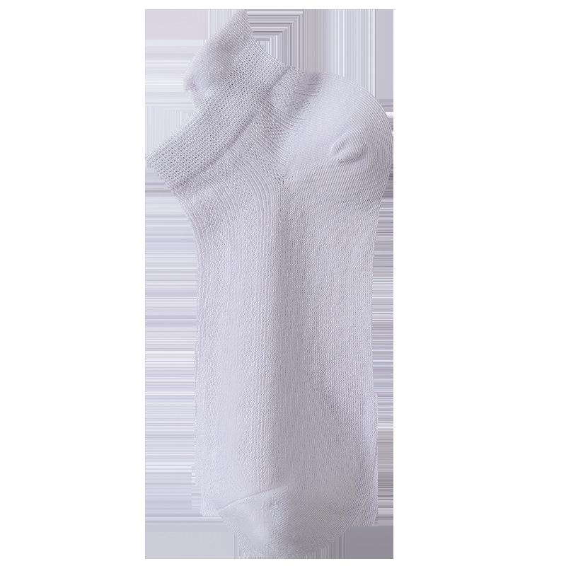 Women's socks, summer thin breathable antibacterial mesh socks, sweet solid color short socks for girls