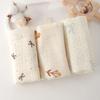 3/5Pcs 6-Layer Pure Cotton Baby Cotton Washcloth Soft Gauze Cotton Newborn Burp Cloth Absorbent Baby Towels Square Towels