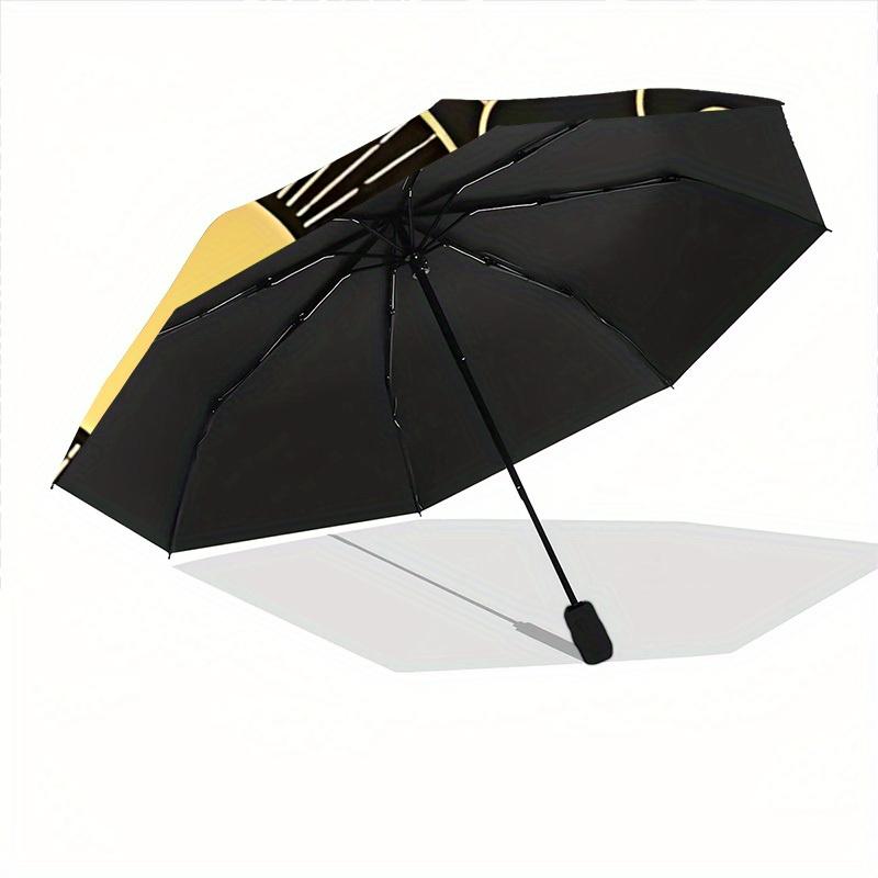 1pc Sun Moon Auto Open/close, All-Season Portable Folding Umbrella for Women & Men, Travel, Everyday, Formal Events -06226