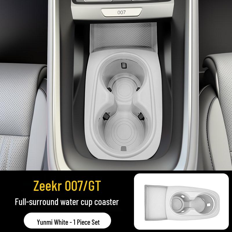 Silicone Protective Pad for Zeekr 007/007GT Console, Cup Holder, and Storage Slot