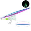 1Pc 60g 80g 100g 160g 250g 300g Luminous Metal Fishing Jig Iron Plate Long Cast Fast Sinking Trolling Hard Lure