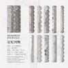 10-Sheet Vintage Long-Strip Lace Stickers, Delicate Lace Patterns for Hand Account Decoration & DIY Crafts