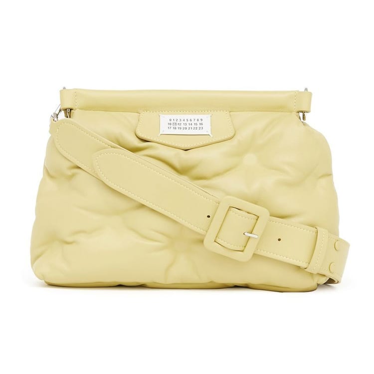 Maison Margiela Lambskin With Calfskin Trim Crossbody Bag, Shoulder Bag Men's Yellow SB1WG0028P4300T7320
