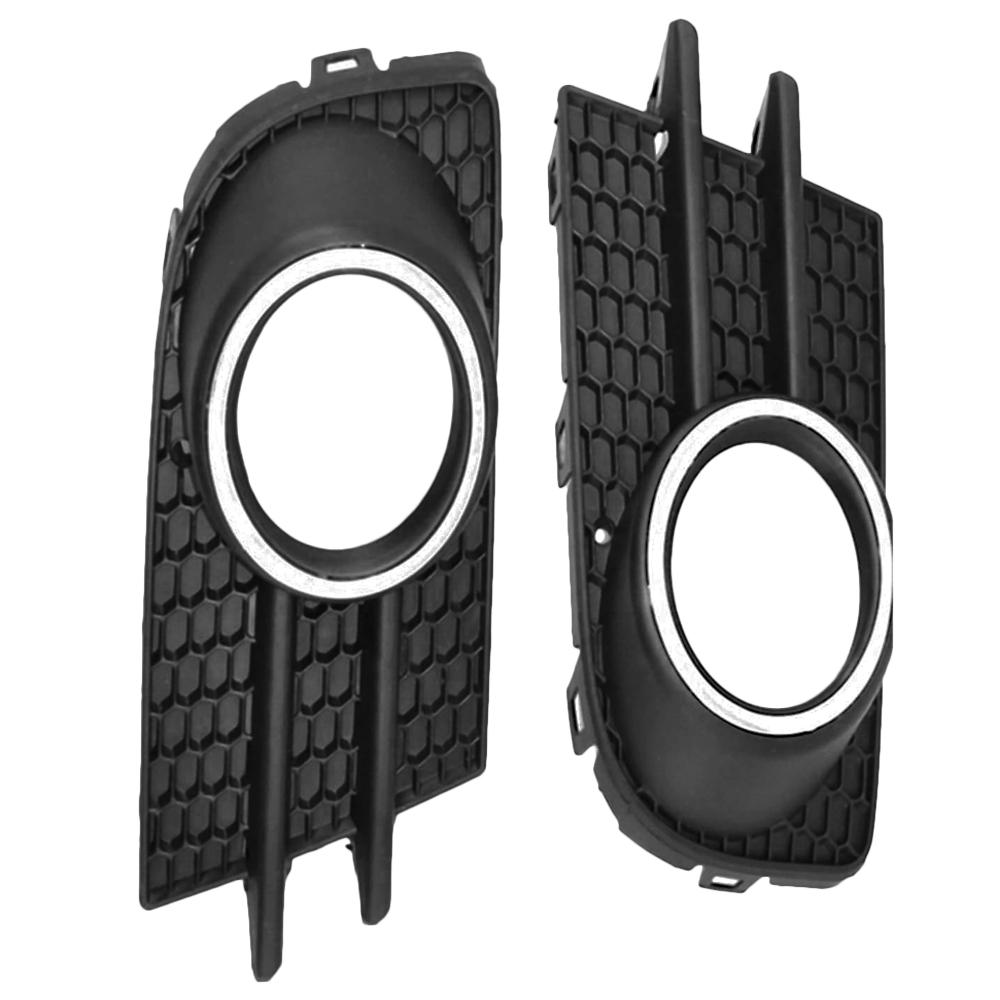 

2Pcs Left Right Front Bumper Grille Fog Light Grill Fog Lamp Frame Cover For Volkswagen Tiguan EU 2012-2018 5N0853665 5N0853666