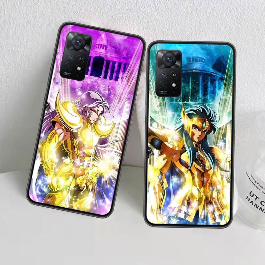 Saint Seiya Knights Of The Zodiac Case Phone For Redmi 13 14C 12 12C Note 14S 14 Pro Plus 10 10A 10C 9 9A 9C 9T 8 8A 7 7A TPU Cl