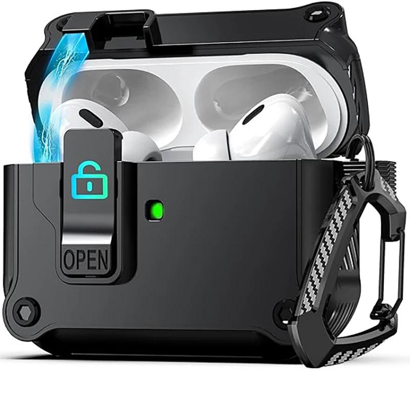 Lock Shockproof Cover For AirPods Pro 3 Case For AirPods Pro 3 3rd Pro3 Generation Protective Cases Coque for Men Women