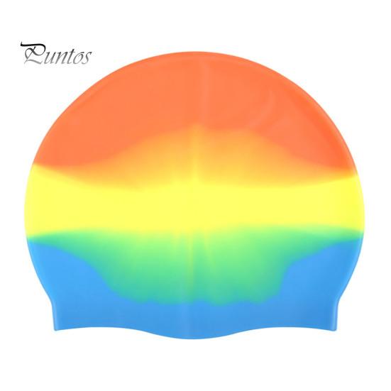 Unisex Adult Silicone Swim Cap Waterproof Swimming Pool Hat Non-slip Bathing Cap for Long Short Hair To Keep Hair Dry