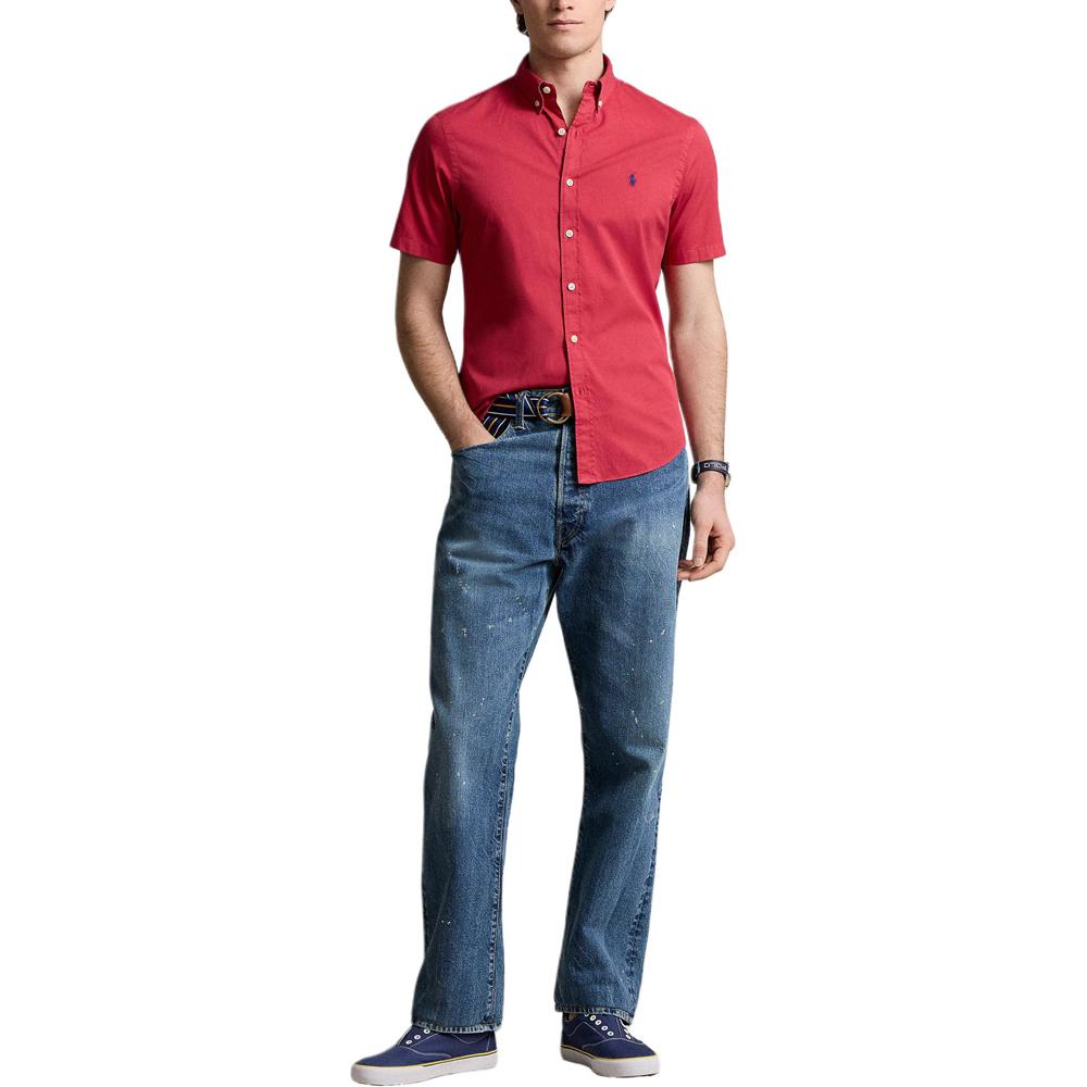Polo Ralph Lauren Ss24 Pony Logo Embroidered Short Sleeve Shirt Men Shirts 710784554-003