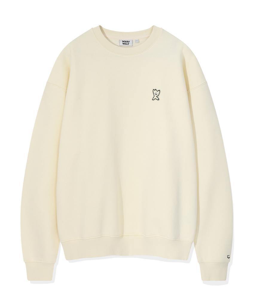 WACKY WILLY Wappen Sweatshirt Cream