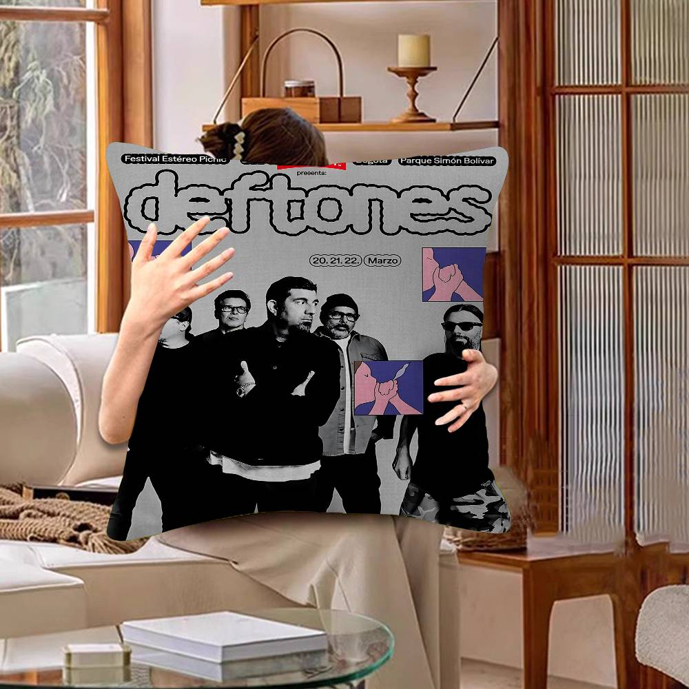 Rock Band DDeftones Personalized picture text home decorative pillows Household Gifts xcm