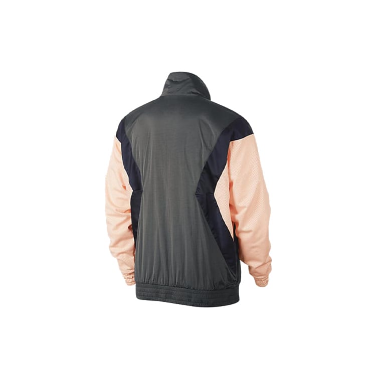 Jordan Flight Jackets Men's Gray Pink Stand Collar Moderate AO0556-272