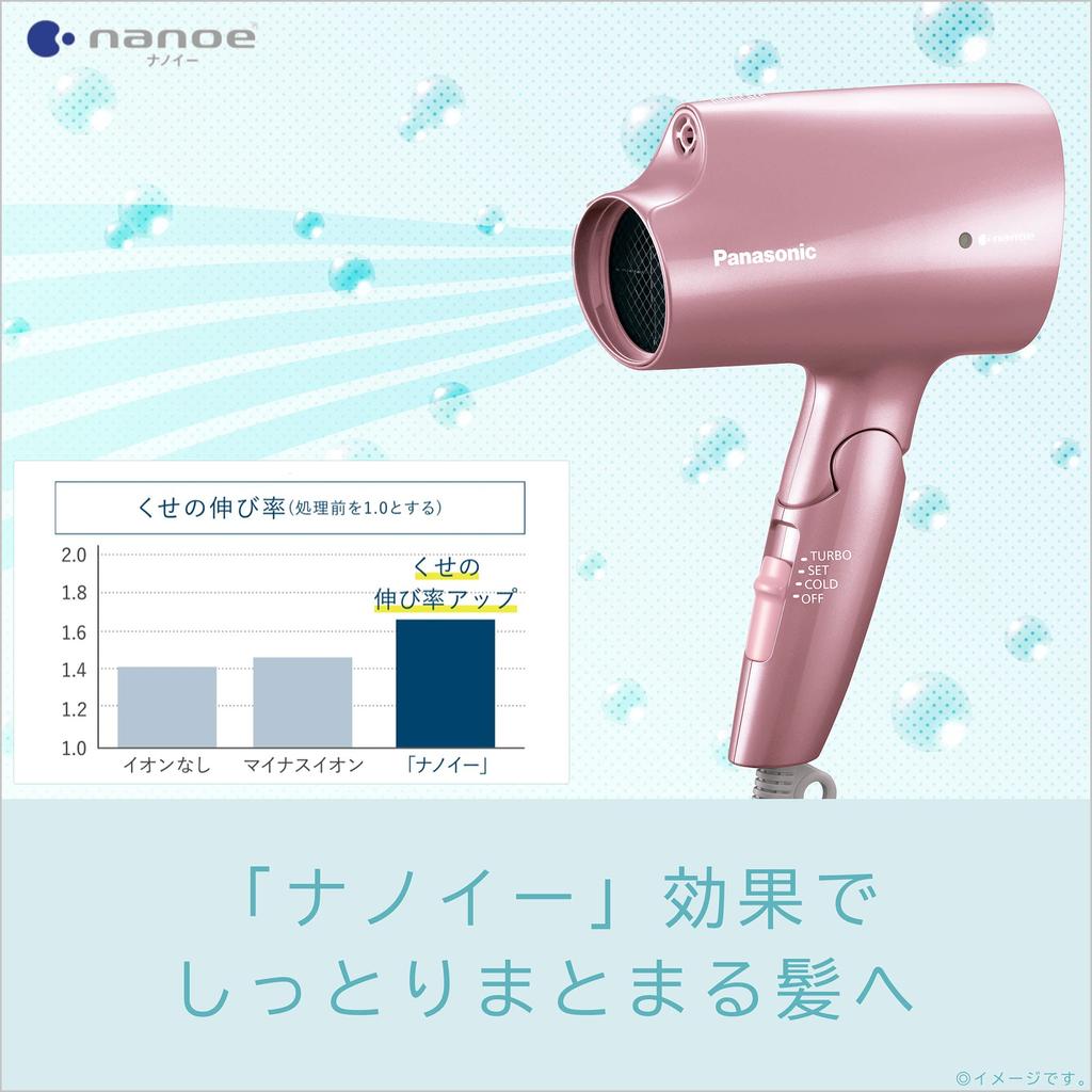 Panasonic Hair Dryer Nanocare Pale Pink EH-CNA2G-PP