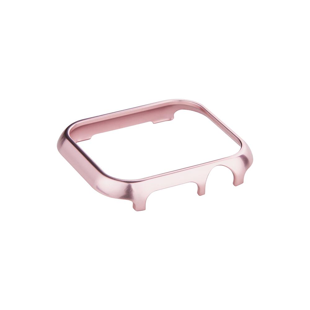 Accessories for Apple Watch Case 45mm 46mm Metal Bumper Protective Cover Frame for iWatch 10 Series 7/6/5/4 Cases Aluminum Gold