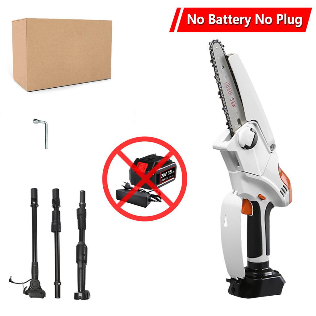 18V 6 Inch Telescoping Pole Electric Chainsaw Cordless Rechargeable High Branch Saw Garden Tree Pruning Tool