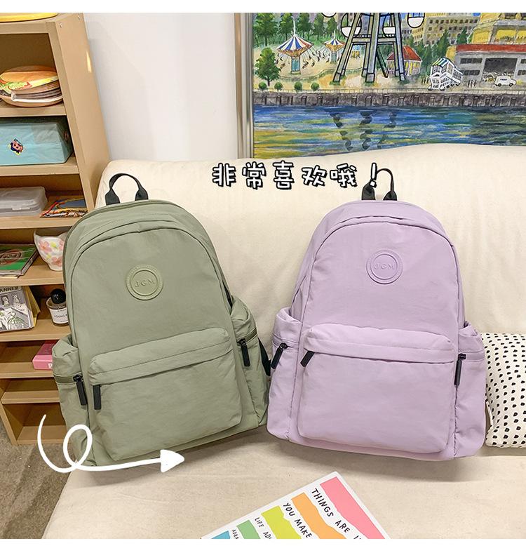 Schoolbag1011 New Casual Backpack Girls Middle and High School Large Capacity Student School Bag Lightweight Outdoor Sports Travel Backpack
